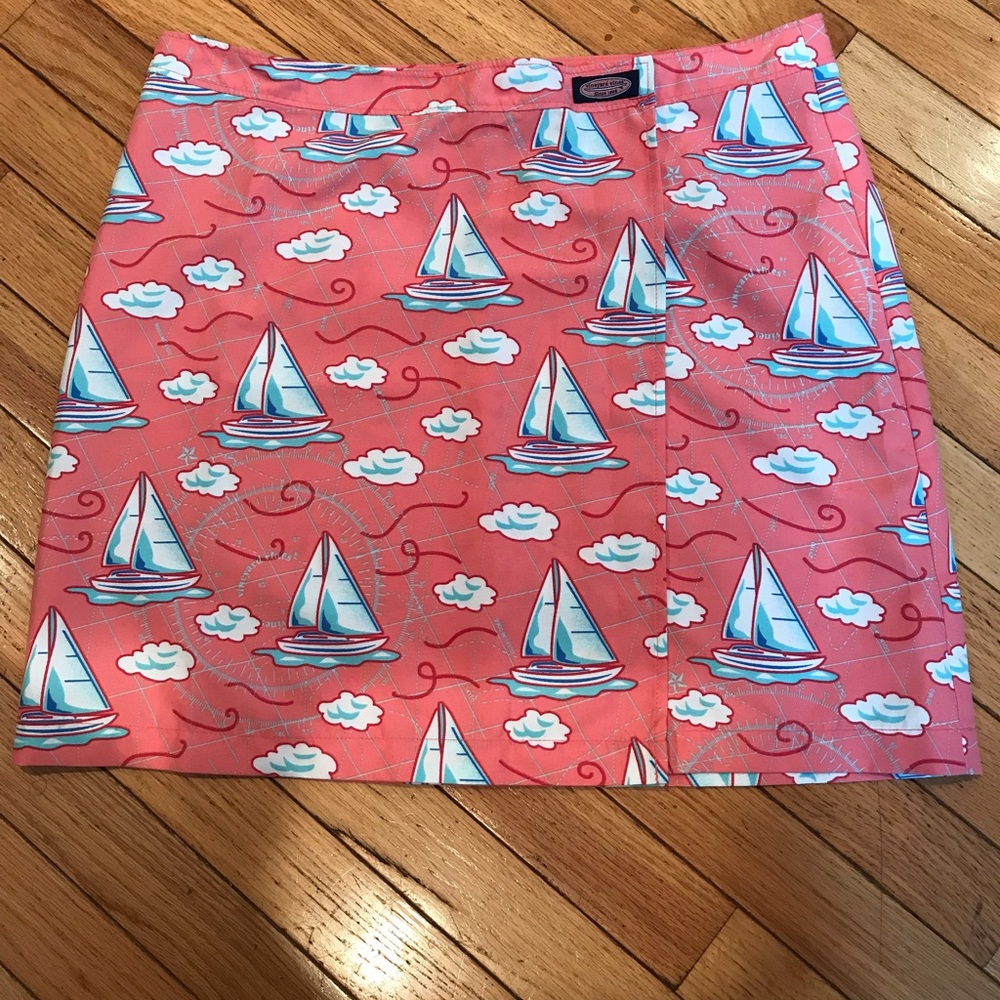Vineyards Vines Sailboat Wrap Skirt